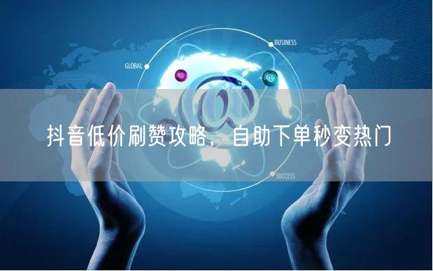 抖音低价刷赞攻略，自助下单秒变热门