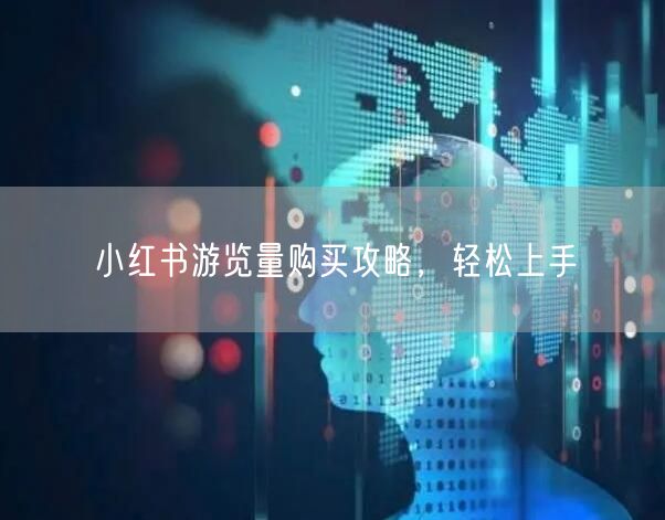 小红书游览量购买攻略，轻松上手