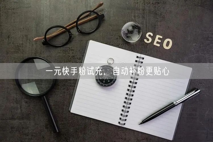 一元快手粉试充，自动补粉更贴心