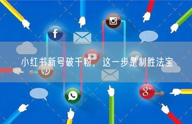 小红书新号破千粉，这一步是制胜法宝