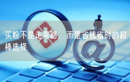 买粉不是走弯路，而是省钱省时的超棒选择
